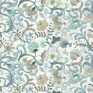 Osier Fabric from Designers Guild Palette Provencale collection - blue botanical linen