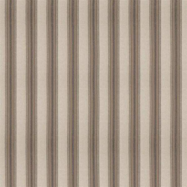 Loire Fabric - Peat by Loire Fabric from Designers Guild Palette Provencale collection - brown striped linen