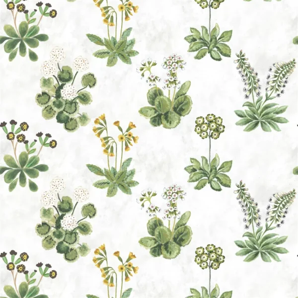 Primevère Fabric - Sage by Primevère Fabric from Designers Guild Palette Provencale collection - green botanical linen