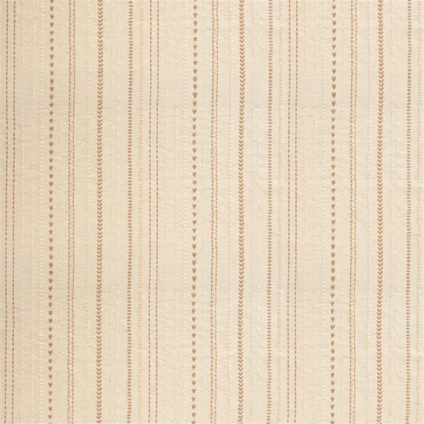 Panier Fabric - Tressé Linen by Panier Fabric from Designers Guild Palette Provencale collection - neutral striped embroideried