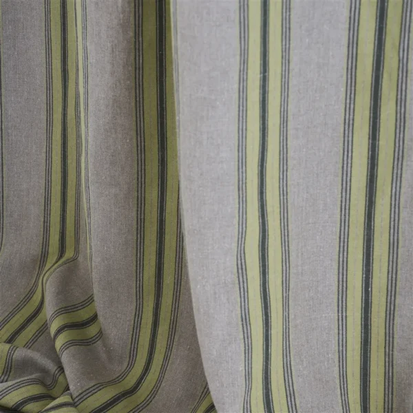 Loire Fabric from Designers Guild Palette Provencale collection - yellow striped linen