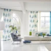 Coquelicot Fabric from Designers Guild Palette Provencale collection - blue botanical linen