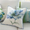 Coquelicot Fabric from Designers Guild Palette Provencale collection - blue botanical linen