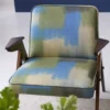 Carrés Fabric from Designers Guild Palette Provencale collection - green spotted linen