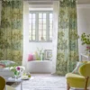 Bosquet Fabric from Designers Guild Palette Provencale collection - green botanical embroideried