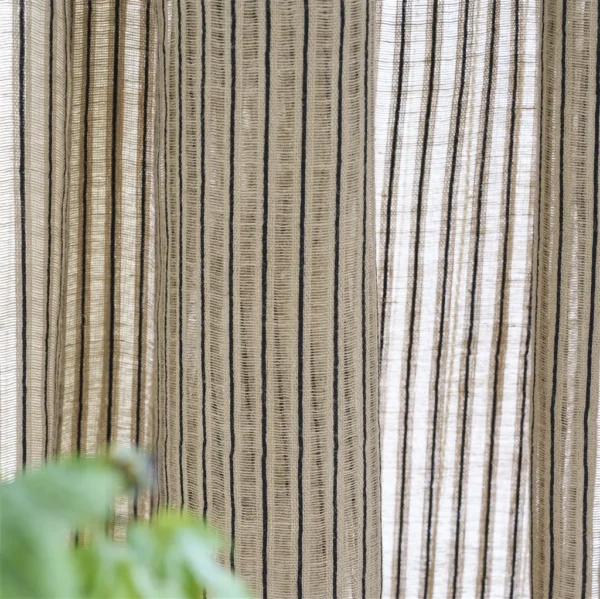 Pavin Fabric - Noir by Pavin Fabric from Designers Guild Isere collection - brown striped woven