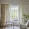 Pavin Fabric from Designers Guild Isere collection - white striped woven