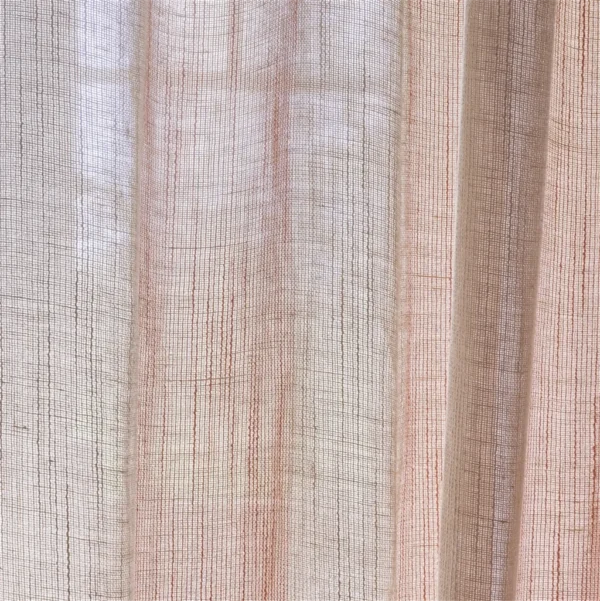 Cassien Fabric - Terracotta by Cassien Fabric from Designers Guild Isere collection - brown striped woven