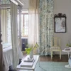 Cassien Fabric from Designers Guild Isere collection - blue striped woven