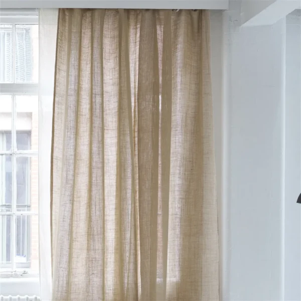 Cassien Fabric - Chalk by Cassien Fabric from Designers Guild Isere collection - neutral striped woven