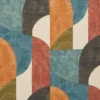 Ardora Fabric from iLiv Elaris collection - orange contemporary printed