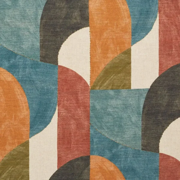 Ardora Fabric - Auburn by Ardora Fabric from iLiv Elaris collection - orange contemporary printed