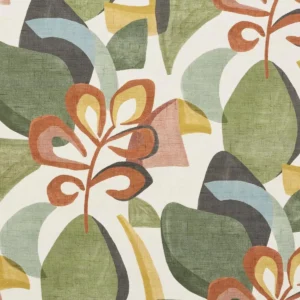 Elaris Fabric from iLiv Elaris collection - green botanical printed