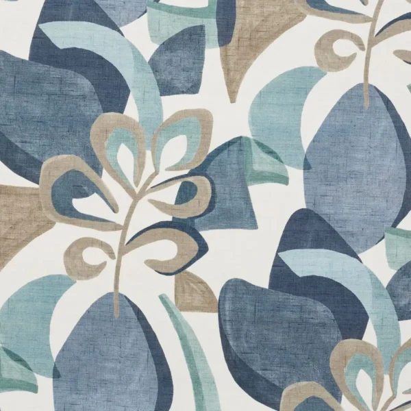 Elaris Fabric - Twilight by Elaris Fabric from iLiv Elaris collection - blue botanical printed