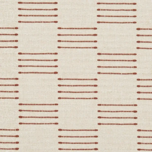 Onda Fabric from iLiv Elaris collection - orange checked woven