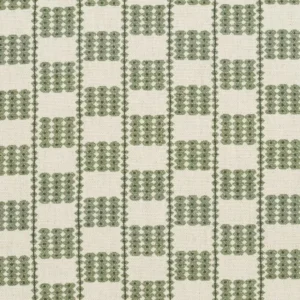 Flint Fabric from iLiv Elaris collection - green checked printed