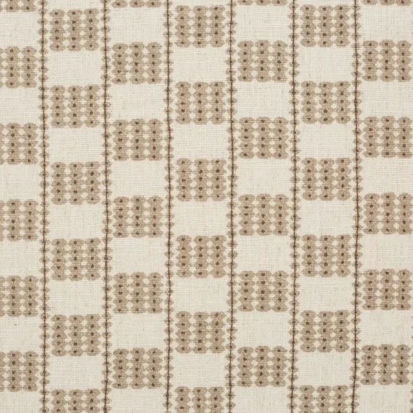 Flint Fabric - Linen by Flint Fabric from iLiv Elaris collection - neutral checked printed