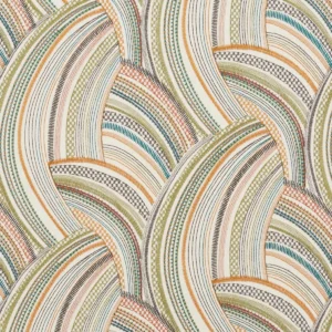 Aqualis Fabric from iLiv Elaris collection - orange contemporary woven