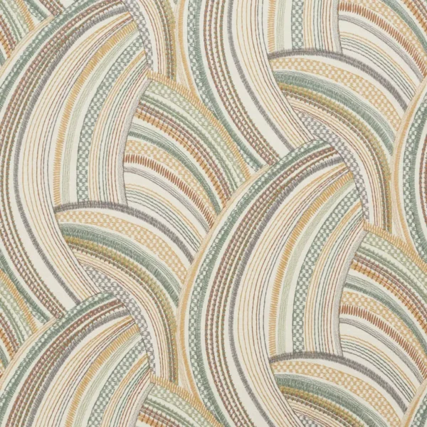 Aqualis Fabric from iLiv Elaris collection - green contemporary woven