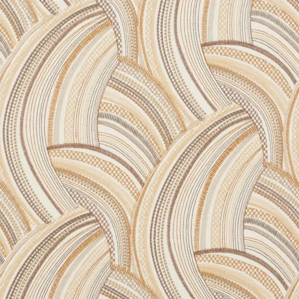 Aqualis Fabric - Ochre by Aqualis Fabric from iLiv Elaris collection - yellow contemporary woven