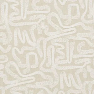 Script Fabric from iLiv Elaris collection - neutral misc woven