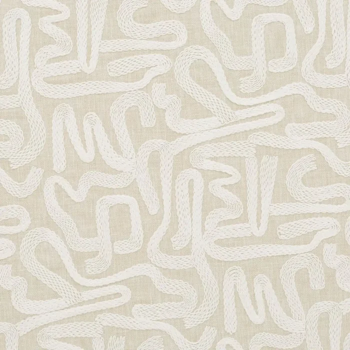 Script Fabric - Linen swatch