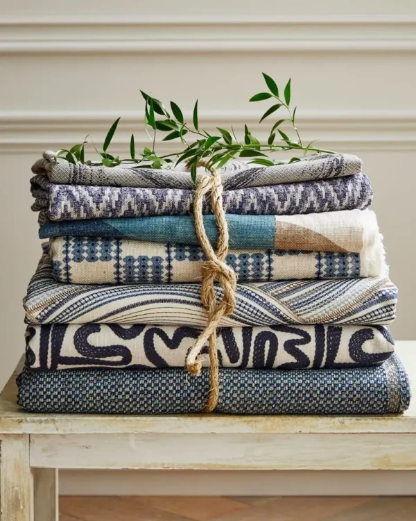 Script Fabric from iLiv Elaris collection - purple misc woven