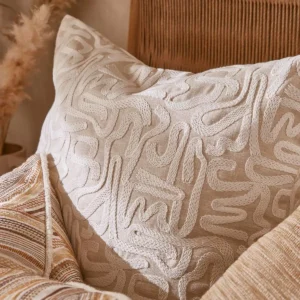 Script Fabric from iLiv Elaris collection - yellow misc woven