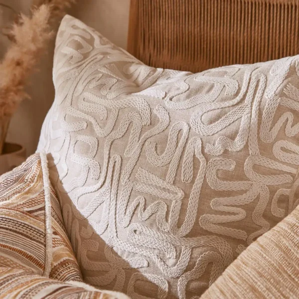 Script Fabric - Linen by Script Fabric from iLiv Elaris collection - yellow misc woven