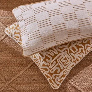 Onda Fabric from iLiv Elaris collection - neutral checked woven