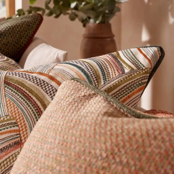 Arco Fabric - Auburn by Arco Fabric from iLiv Elaris collection - yellow geometric woven