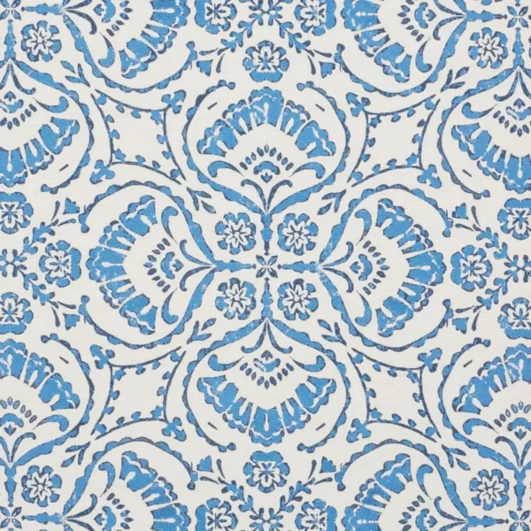 Castelle Fabric - Batik by Castelle Fabric from iLiv Tree of Life collection - blue botanical printed
