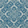 Castelle Fabric from iLiv Tree of Life collection - blue botanical printed