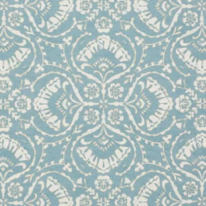 Castelle Fabric from iLiv Tree of Life collection - blue botanical printed