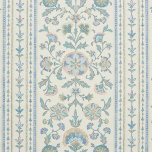 Marari Fabric from iLiv Tree of Life collection - blue striped printed
