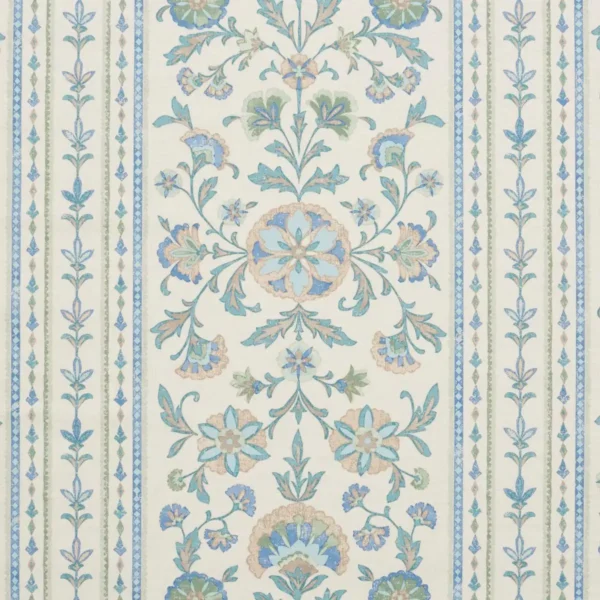 Marari Fabric - Aquifer by Marari Fabric from iLiv Tree of Life collection - blue striped printed