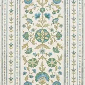 Marari Fabric from iLiv Tree of Life collection - green striped printed