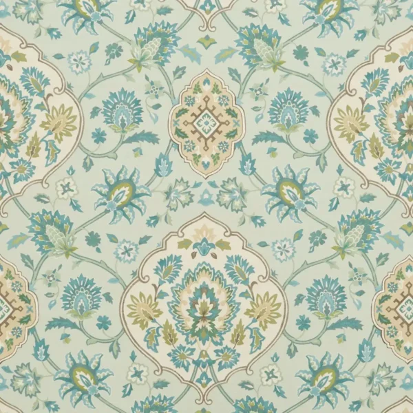 Perseus Fabric - Juniper by Perseus Fabric from iLiv Tree of Life collection - blue botanical printed