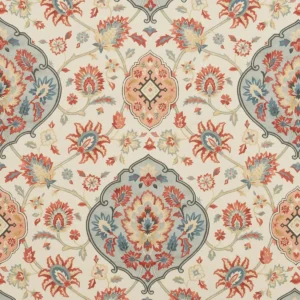 Perseus Fabric from iLiv Tree of Life collection - red botanical printed
