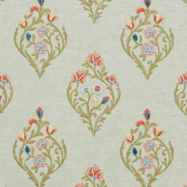 Marni Fabric - Aqua by Marni Fabric from iLiv Tree of Life collection - green botanical woven