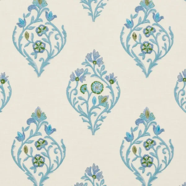 Marni Fabric from iLiv Tree of Life collection - blue botanical woven