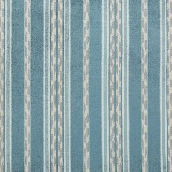 Amoli Fabric - Navy by Amoli Fabric from iLiv Tree of Life collection - blue striped woven