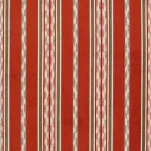 Amoli Fabric from iLiv Tree of Life collection - red striped woven