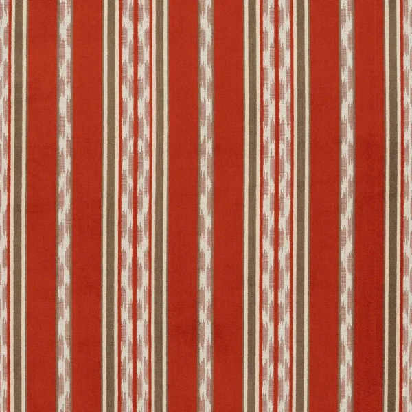 Amoli Fabric from iLiv Tree of Life collection - red striped woven