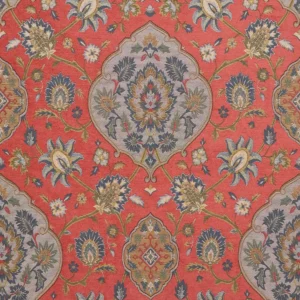 Shalimar Fabric from iLiv Tree of Life collection - red botanical woven