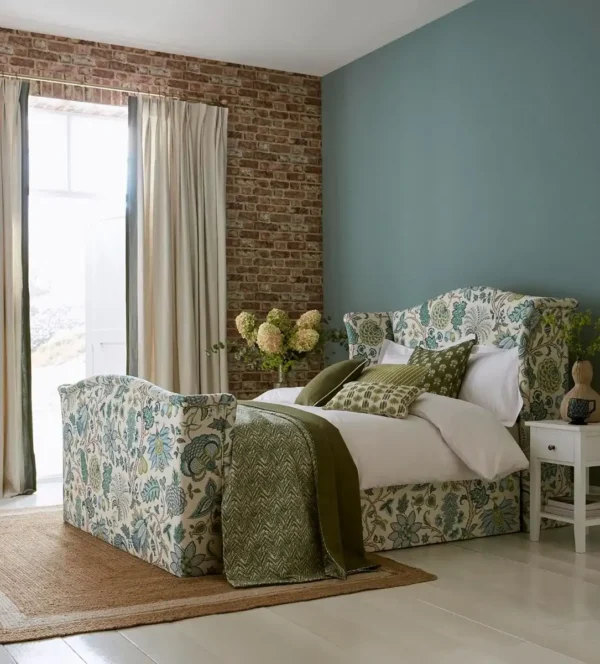 Siam Fabric - Linen by Siam Fabric from iLiv Tree of Life collection - blue contemporary woven