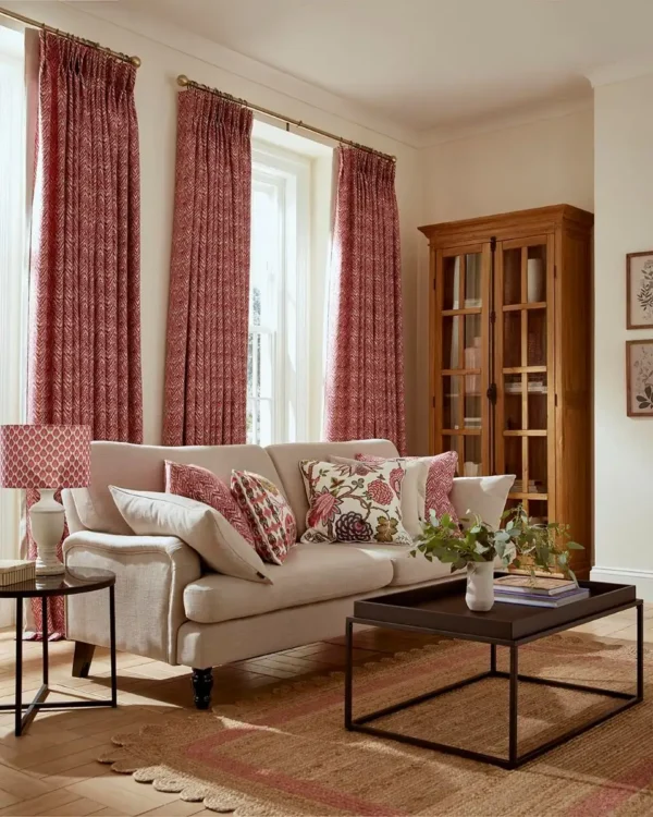 Siam Fabric from iLiv Tree of Life collection - orange contemporary woven