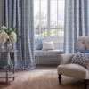 Castelle Fabric from iLiv Tree of Life collection - blue botanical printed