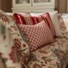 Amoli Fabric from iLiv Tree of Life collection - red striped woven