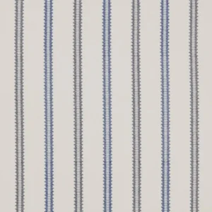 Addison Fabric from Ashley Wilde Henrietta collection - blue striped woven